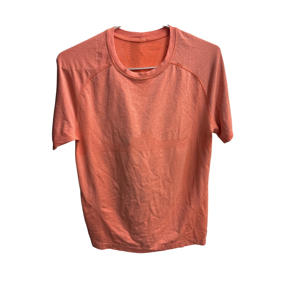 VOLS- UT Lululemon Mens Metal Vent Tech Short Sleeve Shirt Orange Heather Size S